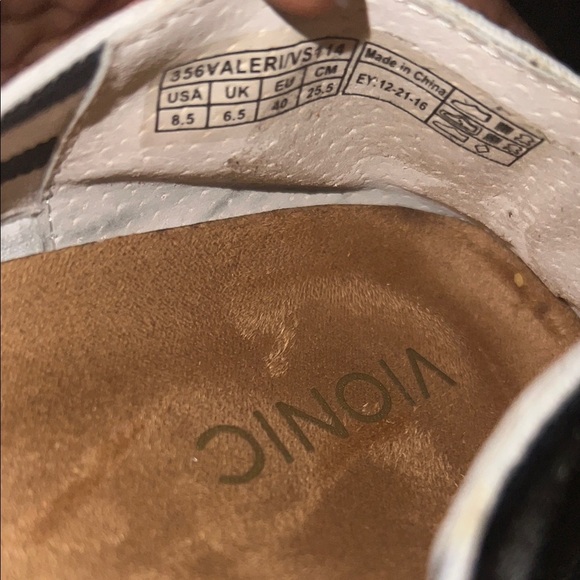 Vionic Navy and White Striped Espadrilles - Picture 5 of 5